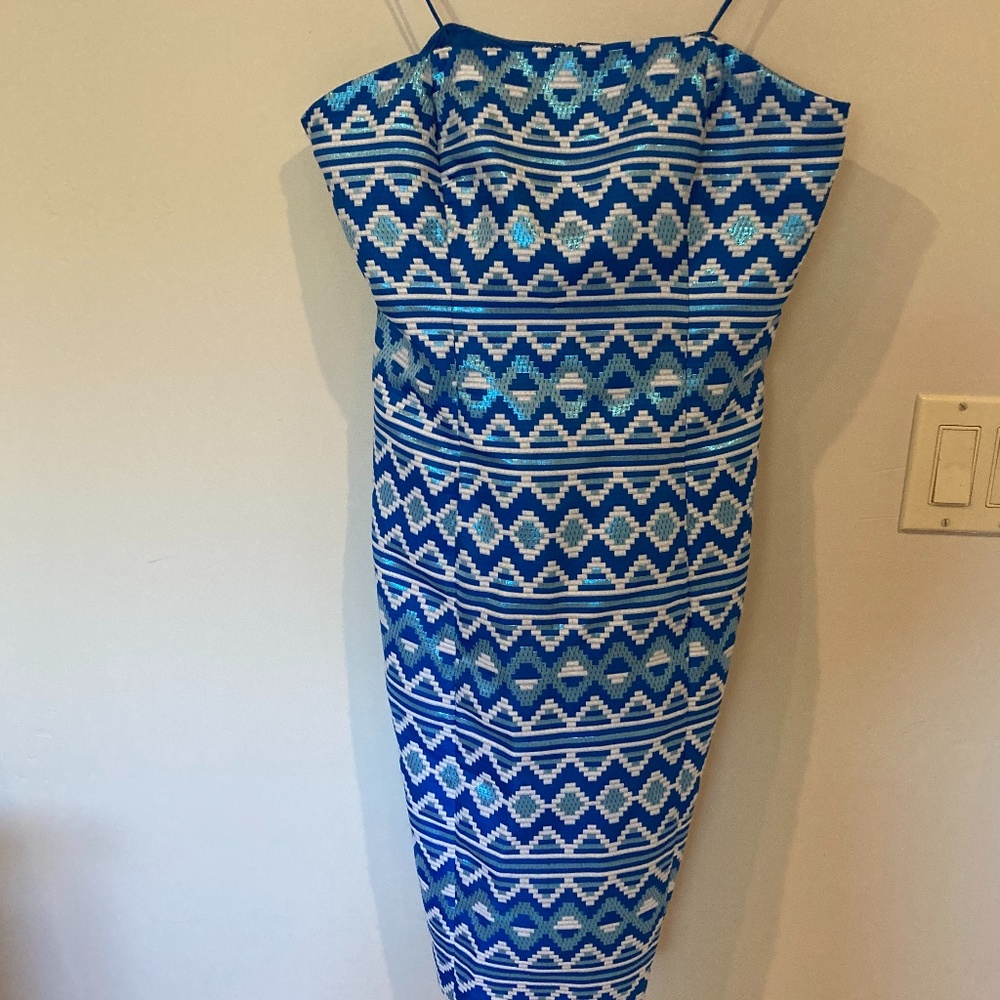 "Belle" Strapless BadgleyMischka Dress